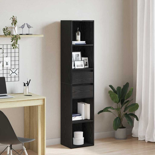 Libreria rovere nero - rovere,