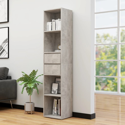 Libreria grigio cemento - libreria,